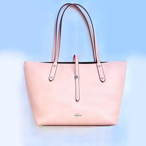 Coach Large Market Tote Pale Pink Pebbled Leather